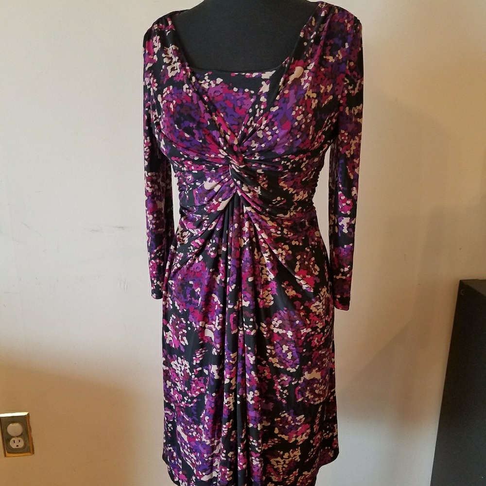 Jones New York Purple Long sleeve dress Size 6